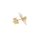 DIAMOND QUEEN OF THE NIGHT MINI EARRINGS PINK GOLD