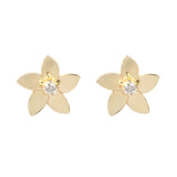 DIAMOND QUEEN OF THE NIGHT MINI EARRINGS YELLOW GOLD