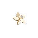 DIAMOND QUEEN OF THE NIGHT MINI EARRINGS YELLOW GOLD