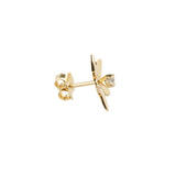 DIAMOND QUEEN OF THE NIGHT MINI EARRINGS YELLOW GOLD