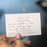 Pandantiv FANG Mini Aur Alb 