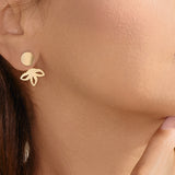 QUEEN OF THE NIGHT WHITE GOLD EARRINGS