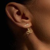 NECTIA DIAMOND AND PEARL EARRINGS